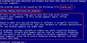 Što učiniti ako se iznenada pojavi plavi ekran smrti kada pokrenete Windows Windows 7 prikazuje plavi ekran